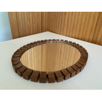 Teakhouten jaren 60 spiegel